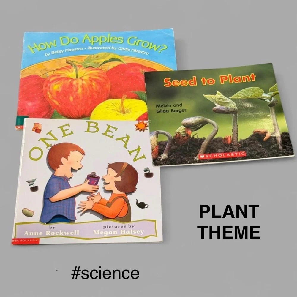 Plant themed 3 books children's books bundle
